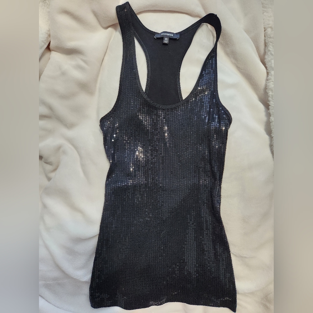 Express sequin cami tank